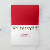 Cartes Pour Fêtes Annuelles Chiot de Noël Golden Retriever (Intérieur)