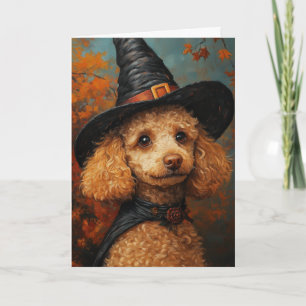 Cartes Pour Fêtes Annuelles Chiots Caniches Halloween