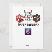 Cartes Pour Fêtes Annuelles Chiots de Noël, Imprimable (Dos)