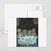 Cartes Pour Fêtes Annuelles Chiots de Weimaraner de Noël (Devant / Derrière)