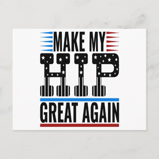 Cartes Pour Fêtes Annuelles Chirurgie de hanche (Devant)