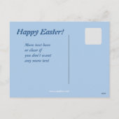 Cartes Pour Fêtes Annuelles Chocolat belge oeufs de Pâques (Dos)