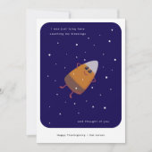 Cartes Pour Fêtes Annuelles Chocolat Bonbons Corn "Compter mes Bénédictions" A (Devant)