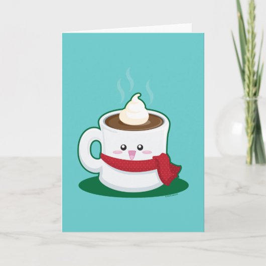 Cartes Pour Fêtes Annuelles Chocolat chaud (Devant)