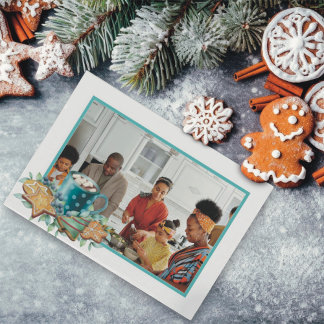 Cartes Pour Fêtes Annuelles Chocolat chaud avec des cookies et de la photo ver