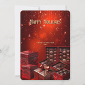 Cartes Pour Fêtes Annuelles Chocolate Candy Christmas Holiday Card (Devant)