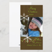 Cartes Pour Fêtes Annuelles chocolate, green christmas (Devant / Derrière)