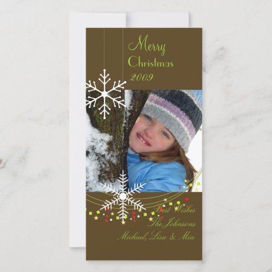 Cartes Pour Fêtes Annuelles chocolate, green christmas (Devant)