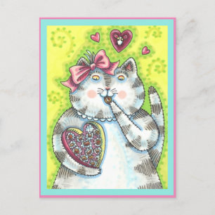 CARTES POUR FÊTES ANNUELLES CHOCOLATS DE L'ADMIRATEUR SECRET DE KITTEN, VALENT
