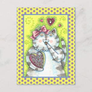 CARTES POUR FÊTES ANNUELLES CHOCOLATS DE L'ADMIRATEUR SECRET DE KITTEN, VALENT