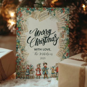 Cartes Pour Fêtes Annuelles Chœur Victorien Joyeux Noël