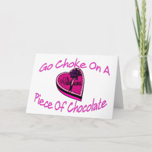 Cartes Pour Fêtes Annuelles Choke On Chocolate Valentine