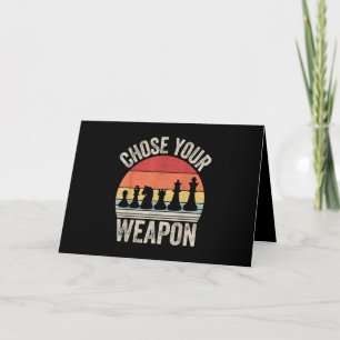 Cartes Pour Fêtes Annuelles Choose Your Weapon