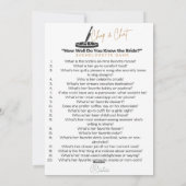 Cartes Pour Fêtes Annuelles Chop et Bachelorette Conversation (Dos)