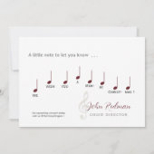 Cartes Pour Fêtes Annuelles Chorale Merry Christmas Singer Musique Photo (Dos)
