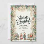 Cartes Pour Fêtes Annuelles Chorale victorienne Joyeux Noël (Devant)