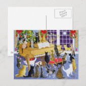 Cartes Pour Fêtes Annuelles Chore de Noël (Devant / Derrière)