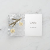 Cartes Pour Fêtes Annuelles Chouette De Noël Avec Branches Et Boules (Intérieur)