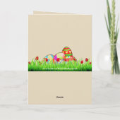 Cartes Pour Fêtes Annuelles Chouette de Pâques (Dos)