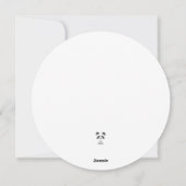 Cartes Pour Fêtes Annuelles Chouette de vacances mignonne (Dos)