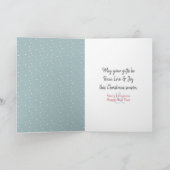 Cartes Pour Fêtes Annuelles Chouette des neiges et lune d'hiver (Intérieur)