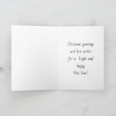 Cartes Pour Fêtes Annuelles Chouette douce à Noël (Intérieur)