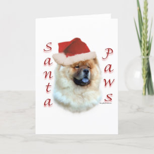 Cartes Pour Fêtes Annuelles Chow Chow Père Noël Paws