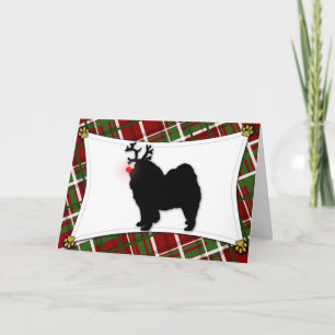 Cartes Pour Fêtes Annuelles Chow Chow Reindeer Christmas Card