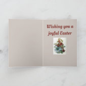 Cartes Pour Fêtes Annuelles CHRÉTIEN ~ IMAGE DE PÂQUES ~ 2 lapins doux ~ (Intérieur)