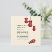 Cartes Pour Fêtes Annuelles chrétien | QUE LE SEIGNEUR VOUS BÉNISSE | Noël (Debout devant)