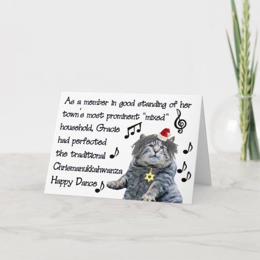 Cartes Pour Fêtes Annuelles Chrismanukkahwanza (Devant)