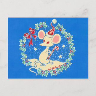 Cartes Pour Fêtes Annuelles Chrissie la souris de Noël