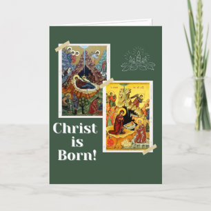 Cartes Pour Fêtes Annuelles Christ est né !