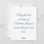 Cartes Pour Fêtes Annuelles Christ est né Noël (Dos)