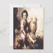 Cartes Pour Fêtes Annuelles Christ Le Bon Pasteur Psaume 23 (Devant)