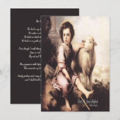 Cartes Pour Fêtes Annuelles Christ Le Bon Pasteur Psaume 23 (Devant / Derrière)