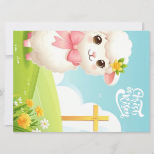 Cartes Pour Fêtes Annuelles Christ/Pâques/agneau/croix