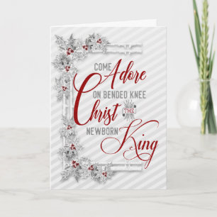 Cartes Pour Fêtes Annuelles Christ the Newborn King Religious Christmas