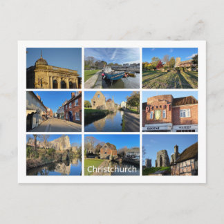 Cartes Pour Fêtes Annuelles Christchurch Holiday Postcard