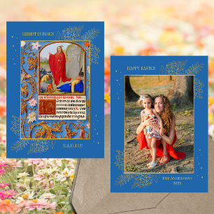 Cartes Pour Fêtes Annuelles Christian Jésus Résurrection Famille de Pâques Pho
