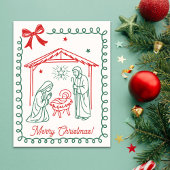 Cartes Pour Fêtes Annuelles Christian Nativity Scene Religious Christmas