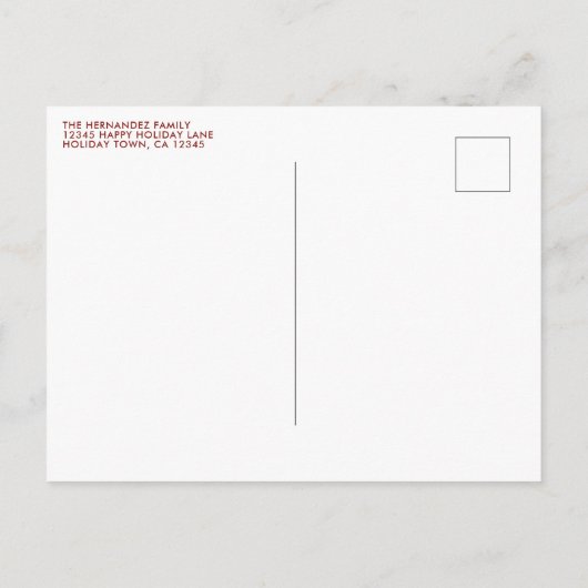 Cartes Pour Fêtes Annuelles Christian Noël Verse Typographie (Dos)