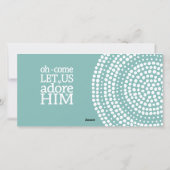 Cartes Pour Fêtes Annuelles Christian Photo Christmas - Oh Venez Adore (Dos)