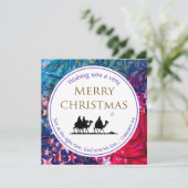 Cartes Pour Fêtes Annuelles Christian TROIS HOMMES SAGES Noël (Debout devant)