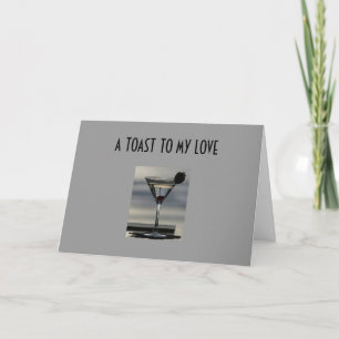 CARTES POUR FÊTES ANNUELLES CHRISTMAS - A TOAST TO MY LOVE