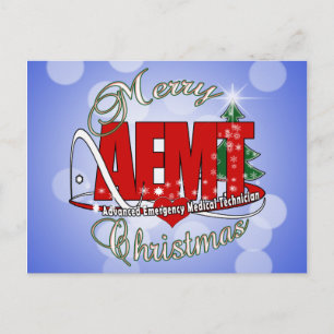 Cartes Pour Fêtes Annuelles CHRISTMAS AEMT technologie Médicale d'urgence avan