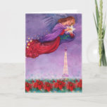 Cartes Pour Fêtes Annuelles christmas angel twinkling eiffel tower<br><div class="desc">Joyeux noel , communicate with exquisite art,  stunning art on the inside too,  share your love of paris with this twinkling eiffel tower nocturne,  something special to brighten up anyone's busy day,  personalize it with your heartfelt message,  original xmas angel painting  & digital enhance paris skyline by judithchengart</div>