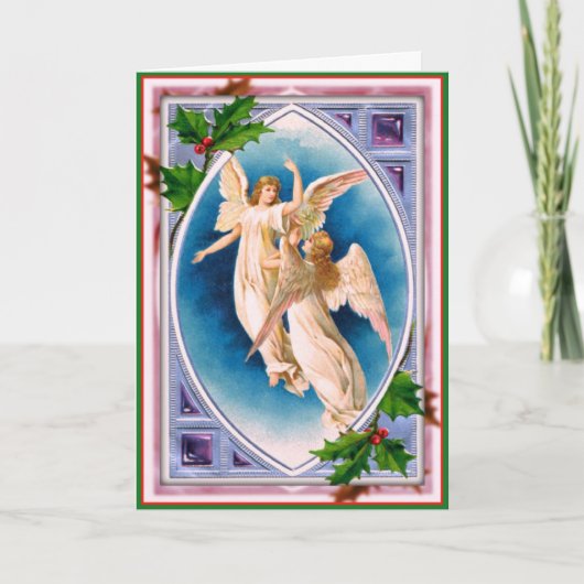 Cartes Pour Fêtes Annuelles Christmas Angels (Devant)
