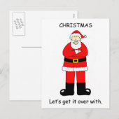 Cartes Pour Fêtes Annuelles Christmas Bah Humbug (Devant / Derrière)