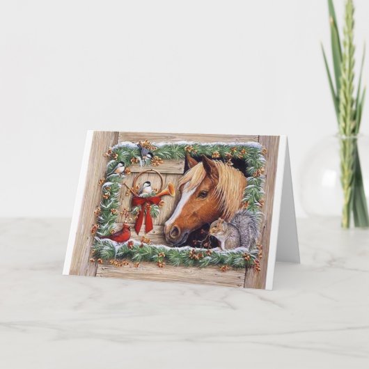 Cartes Pour Fêtes Annuelles Christmas Barnyard Friends (Devant)